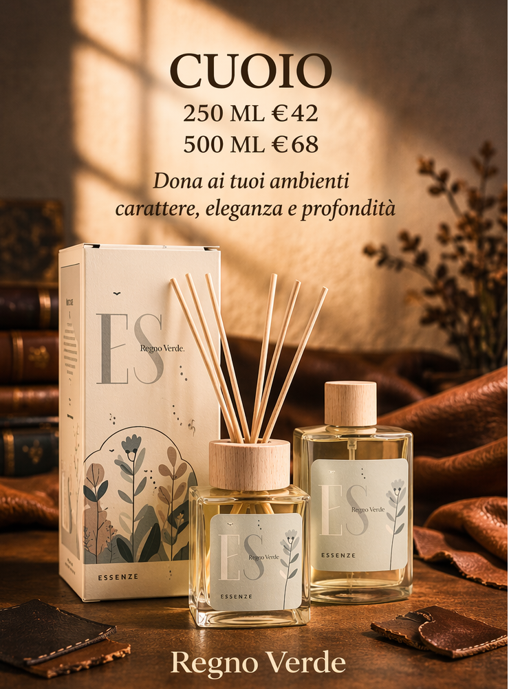 Cuoio - Diffusore con Bastoncini 250ml