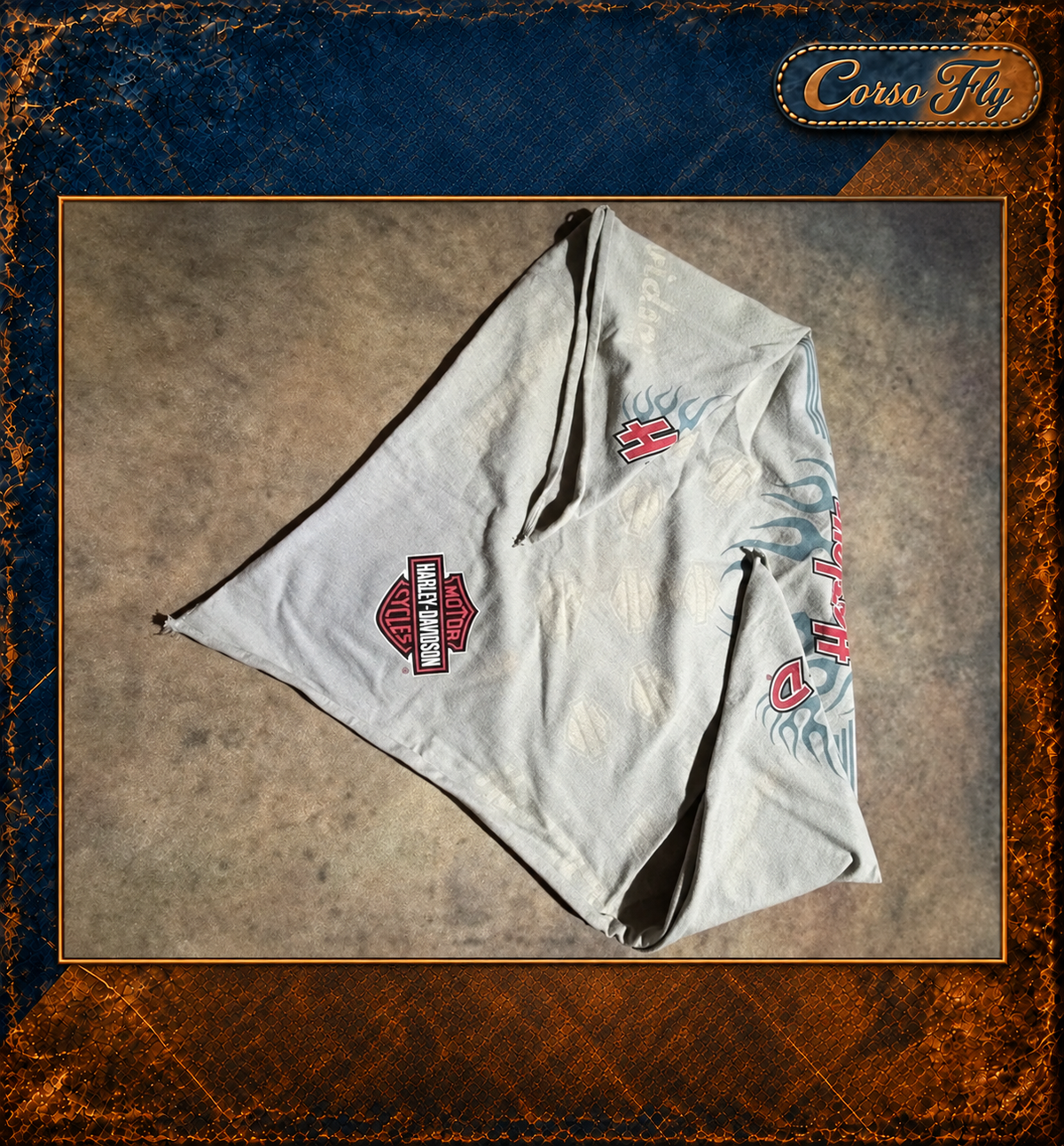 Harley-Davidson bandana grigia – foto originale 5