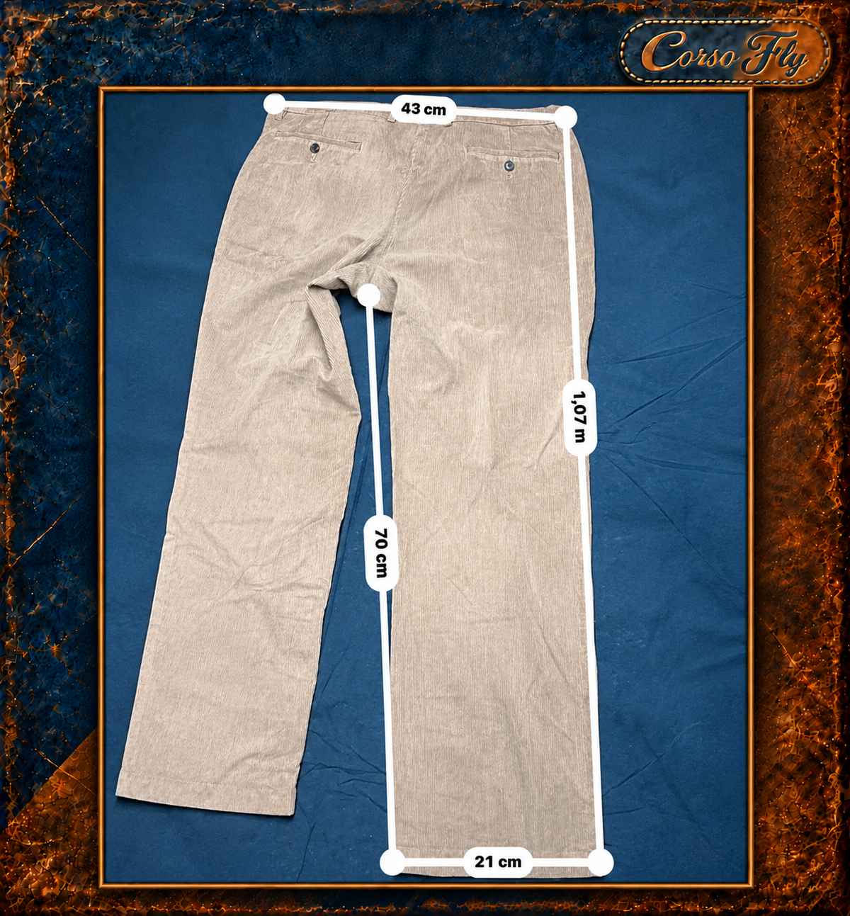 Lauren Ralph Lauren pantaloni velluto beige W36 L32