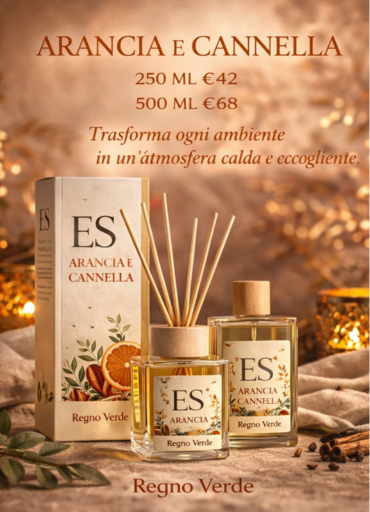 Arancia e Cannella - Diffusore con Bastoncini 250ml