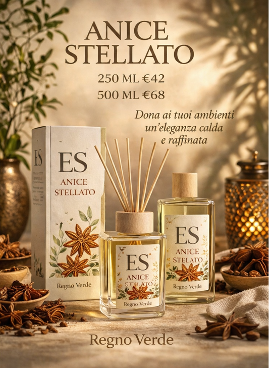 Anice Stellato - Diffusore con Bastoncini 500ml