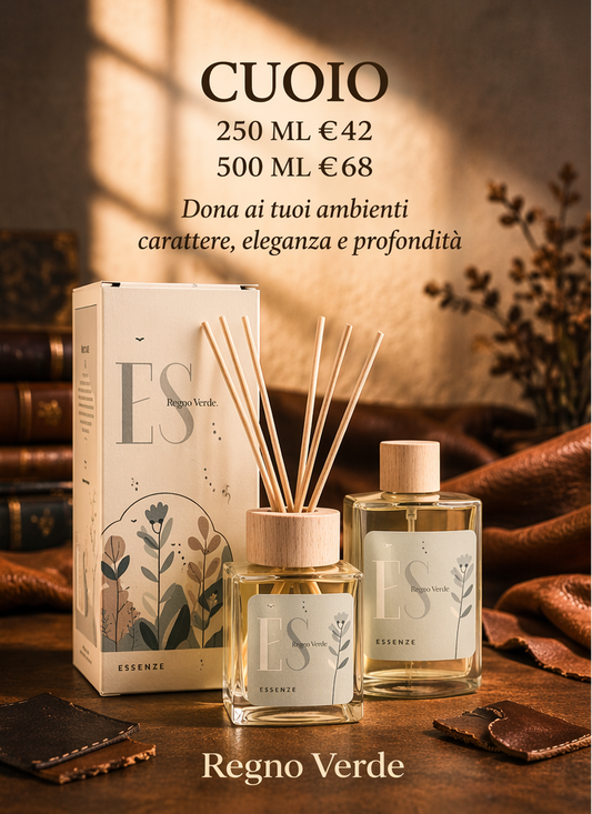 Cuoio - Diffusore con Bastoncini 500ml