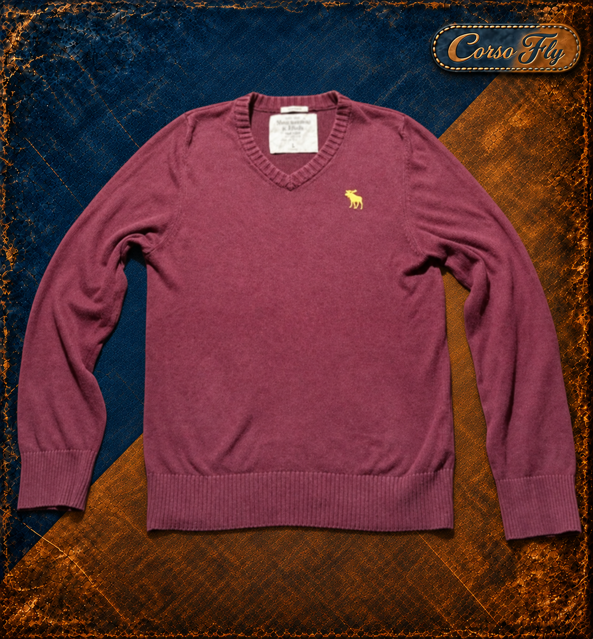 Abercrombie bordeaux - fronte - Corso Fly