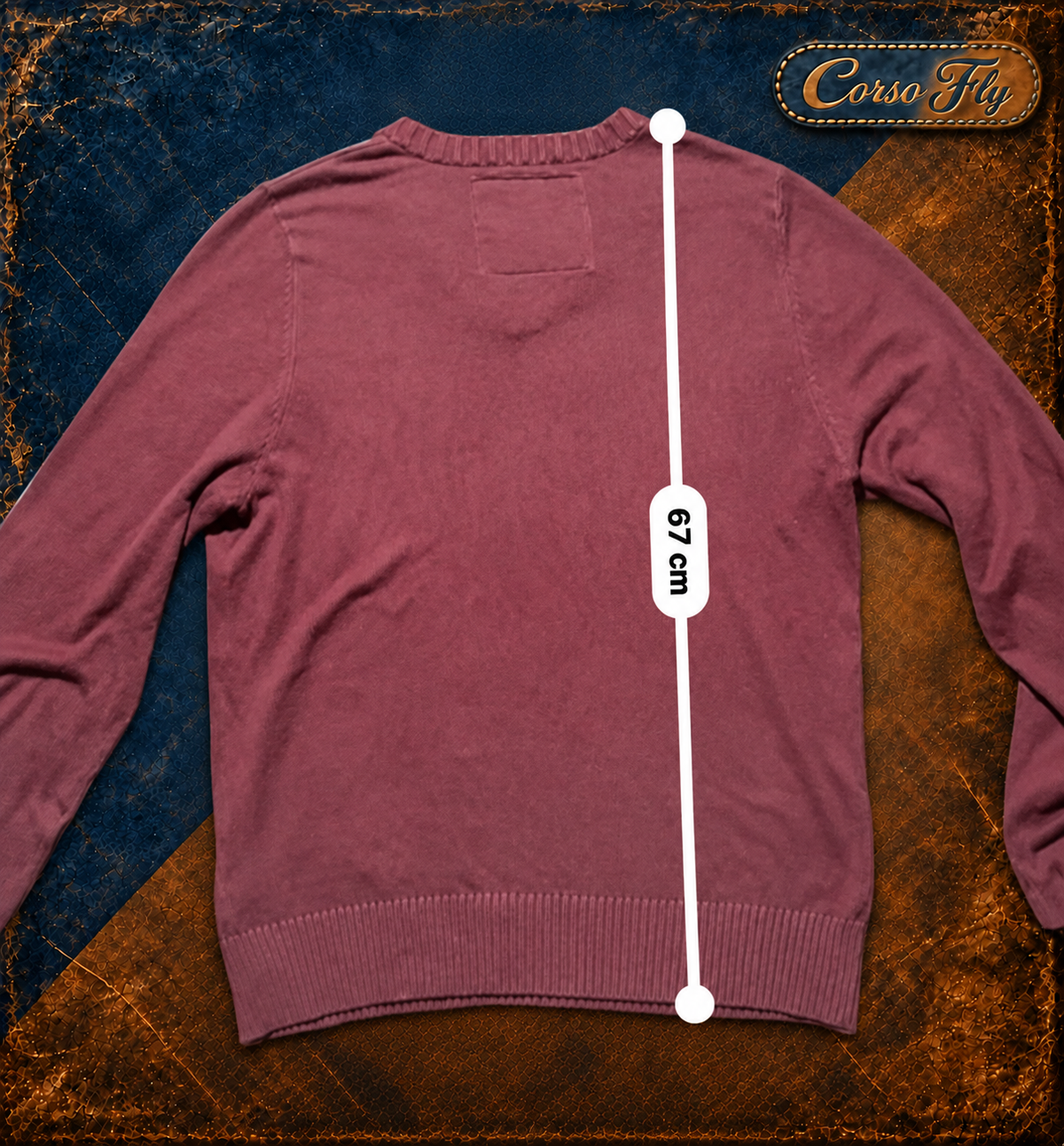 Abercrombie bordeaux - lunghezza 67 cm - Corso Fly