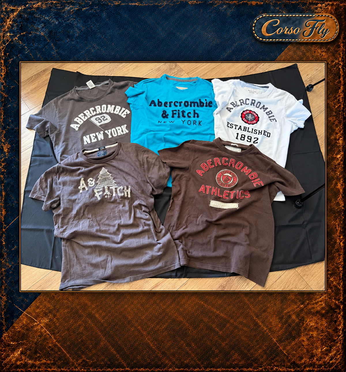 Lotto 5 T-shirt Abercrombie — dettaglio 1