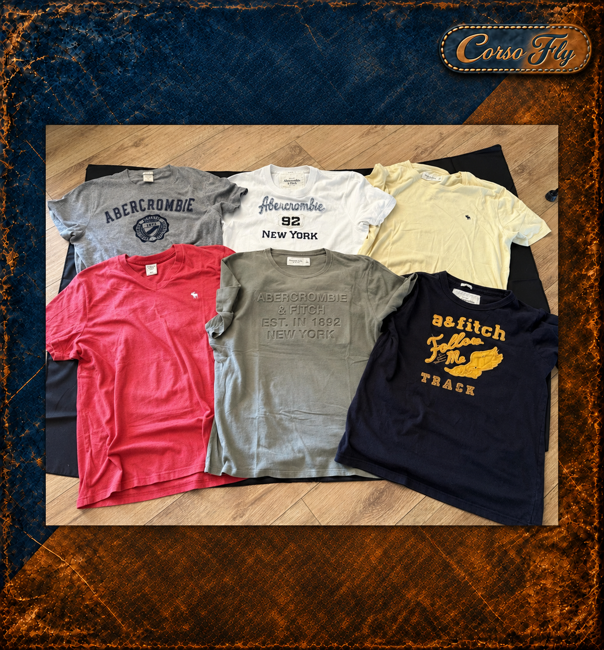 Lotto 6 T-shirt Abercrombie — dettaglio 1