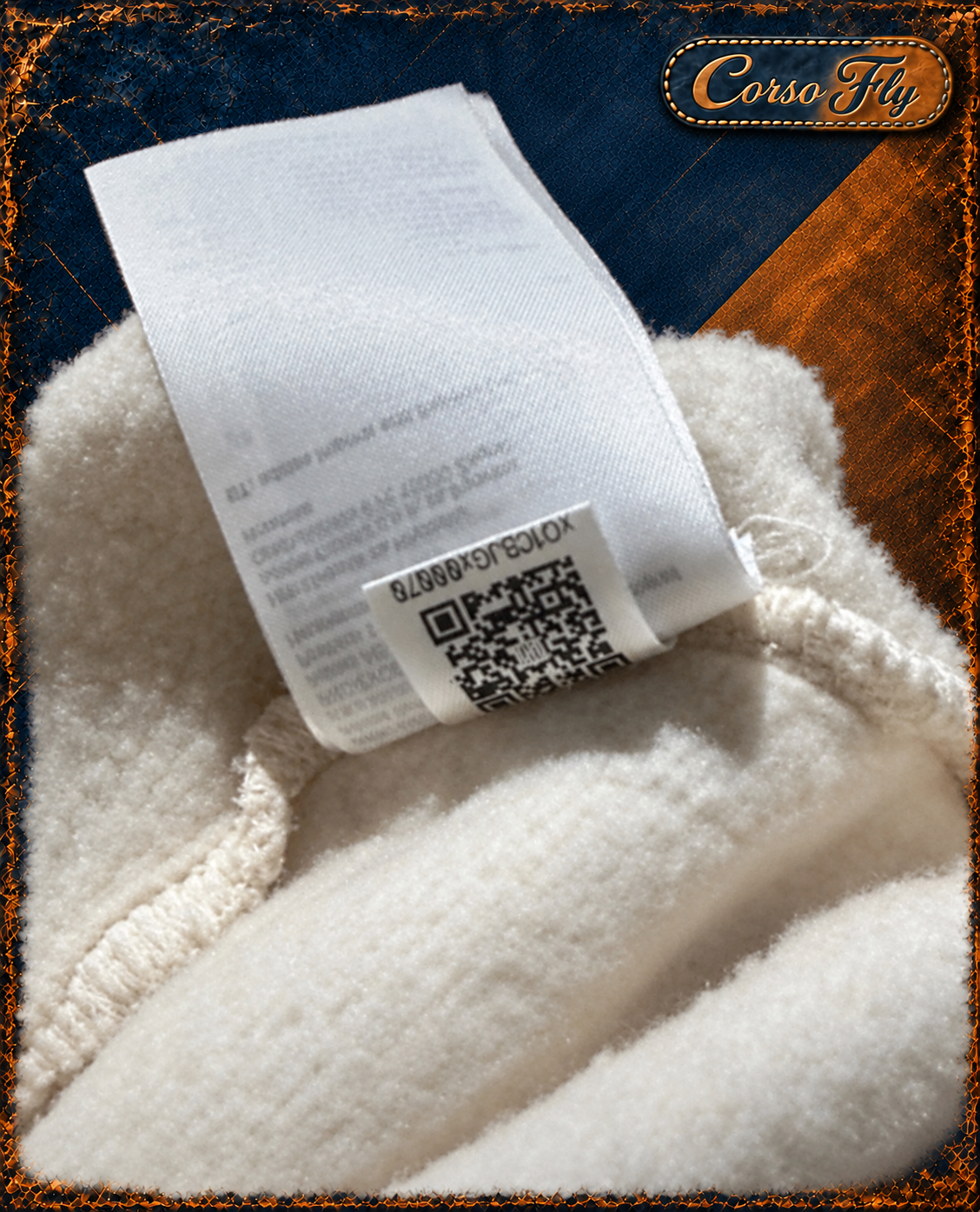 Felpa Adidas Originals uomo beige - etichetta QR Corso Fly