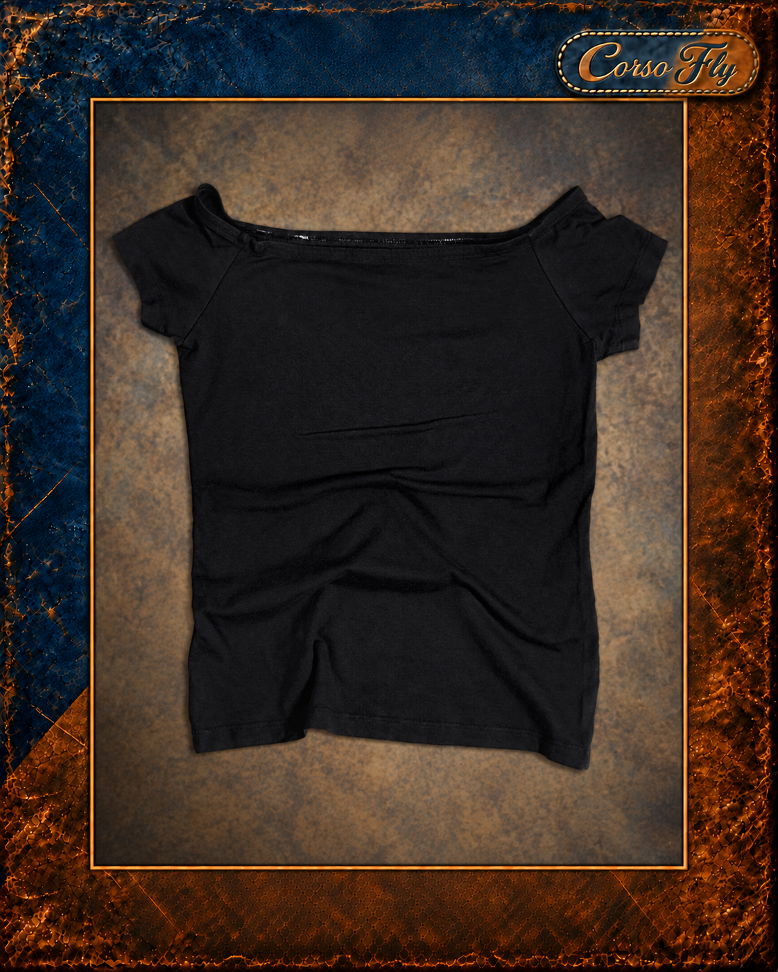 T-shirt Calvin Klein nera vista posteriore