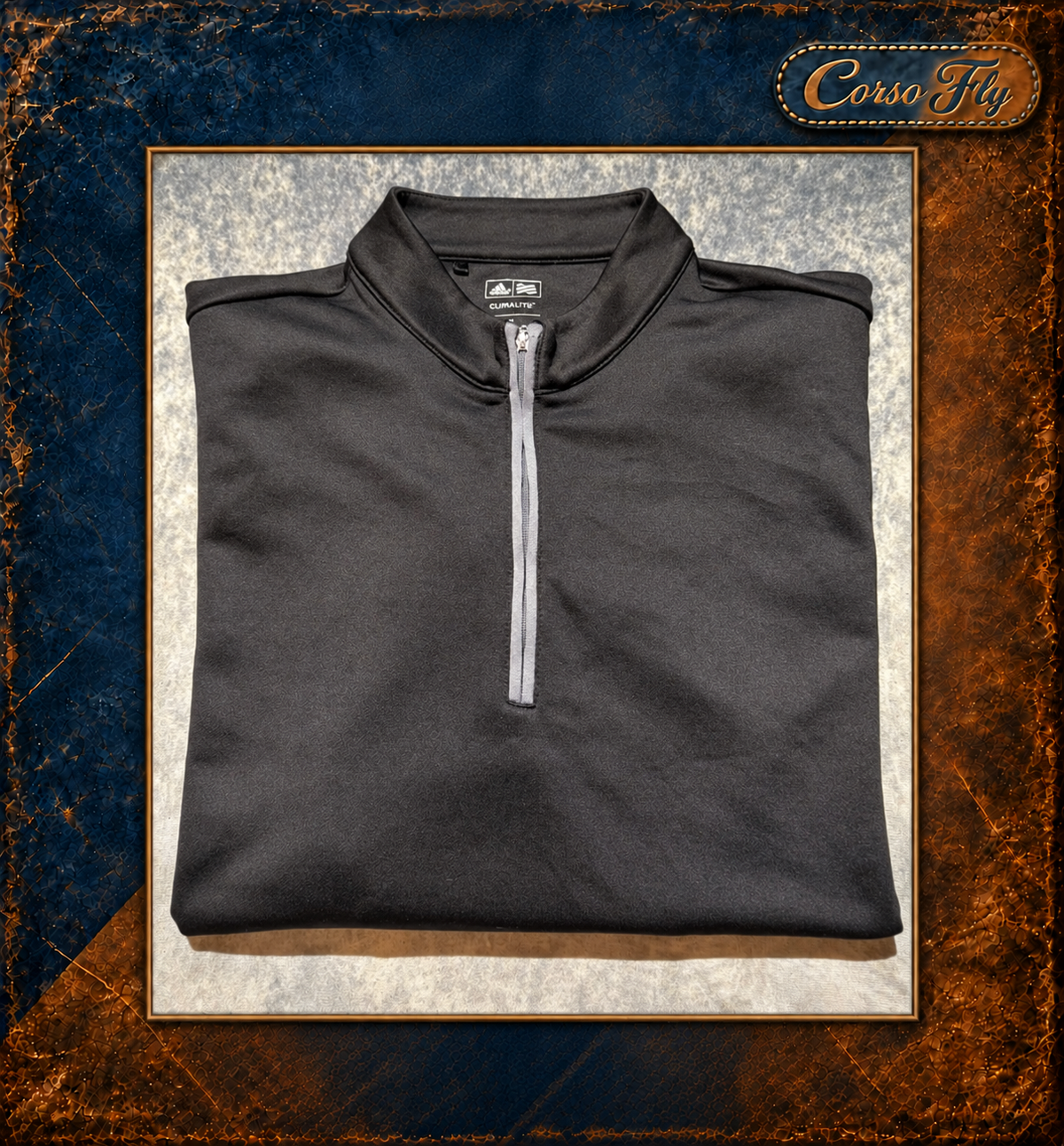 Adidas Golf Climalite M nera — capo piegato — Corso Fly