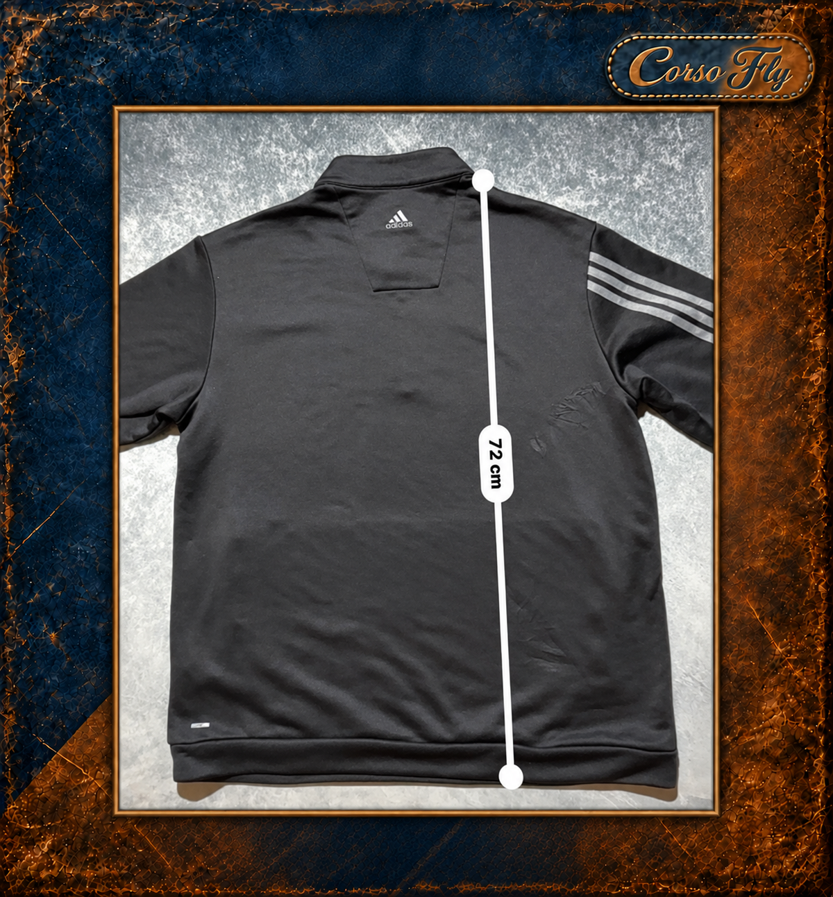 Adidas Golf Climalite M nera — lunghezza 72 cm — Corso Fly