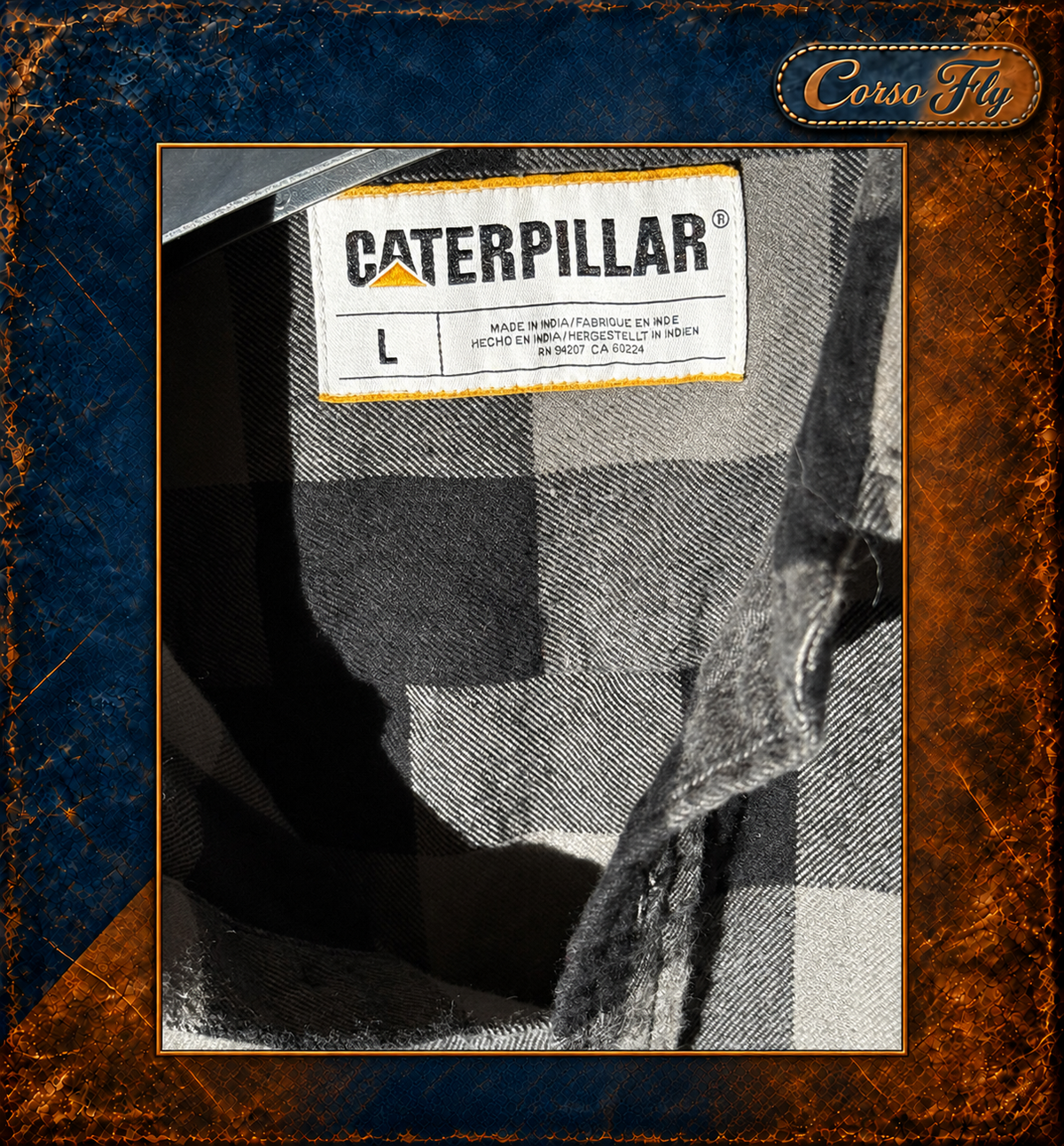 Camicia Caterpillar CAT — etichetta taglia L — Corso Fly
