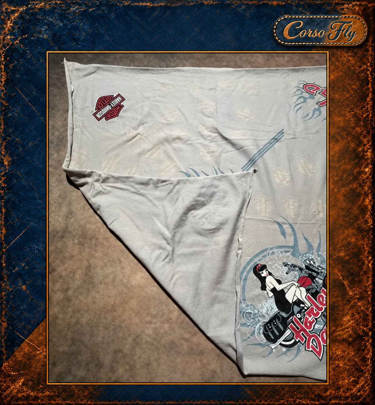 Harley-Davidson bandana grigia – foto originale 4