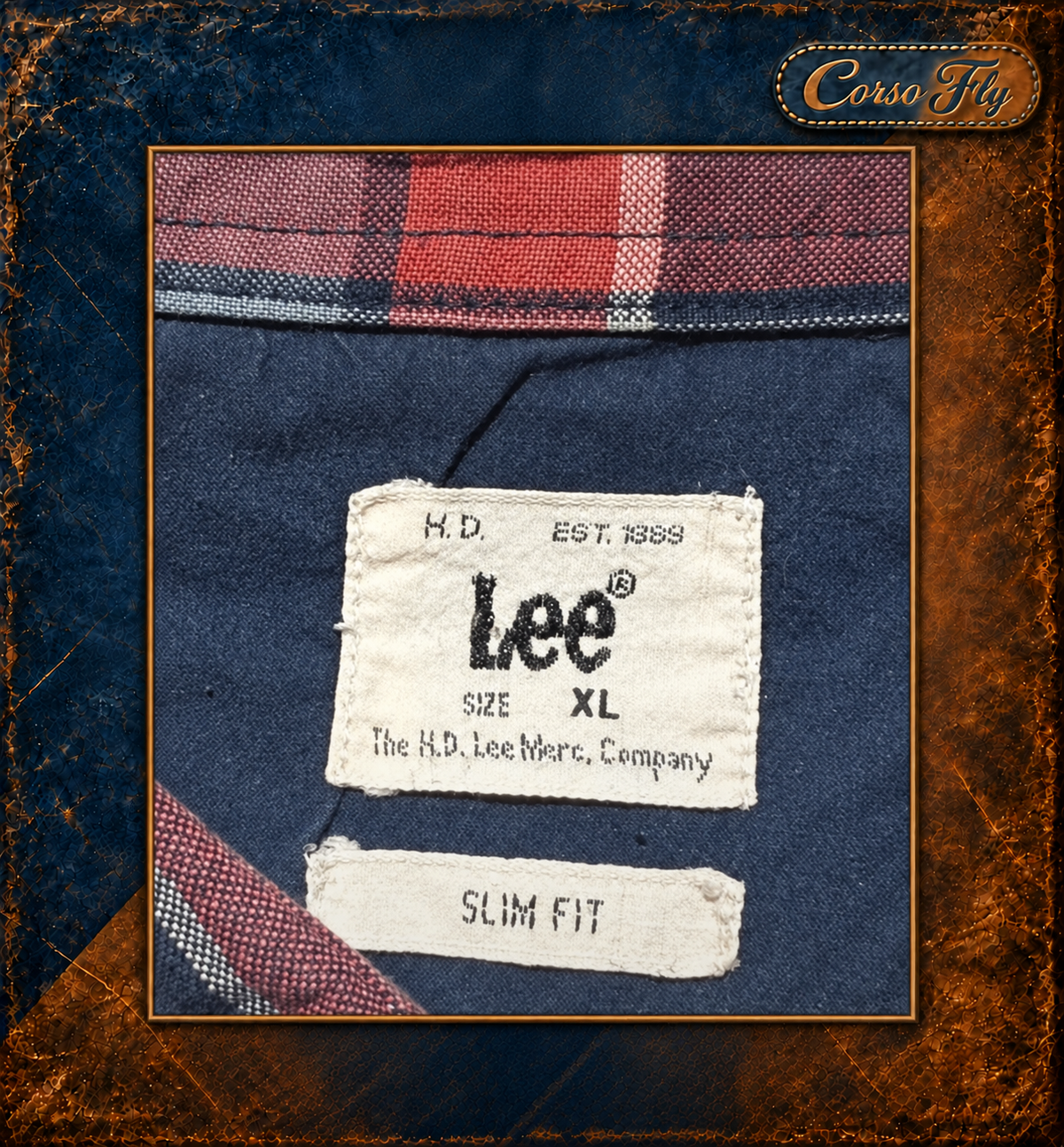 Camicia Lee a quadri XL Slim Fit — etichetta XL Slim Fit — Corso Fly