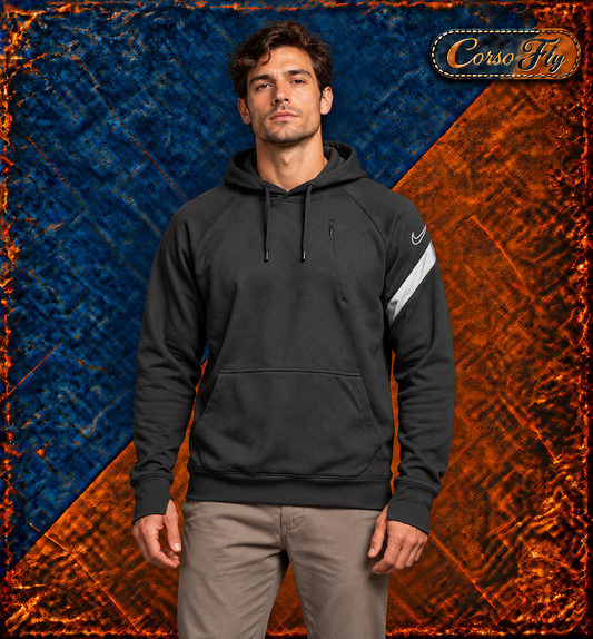 Felpa Nike Dri-FIT M su modello – immagine illustrativa generata dalle foto del capo