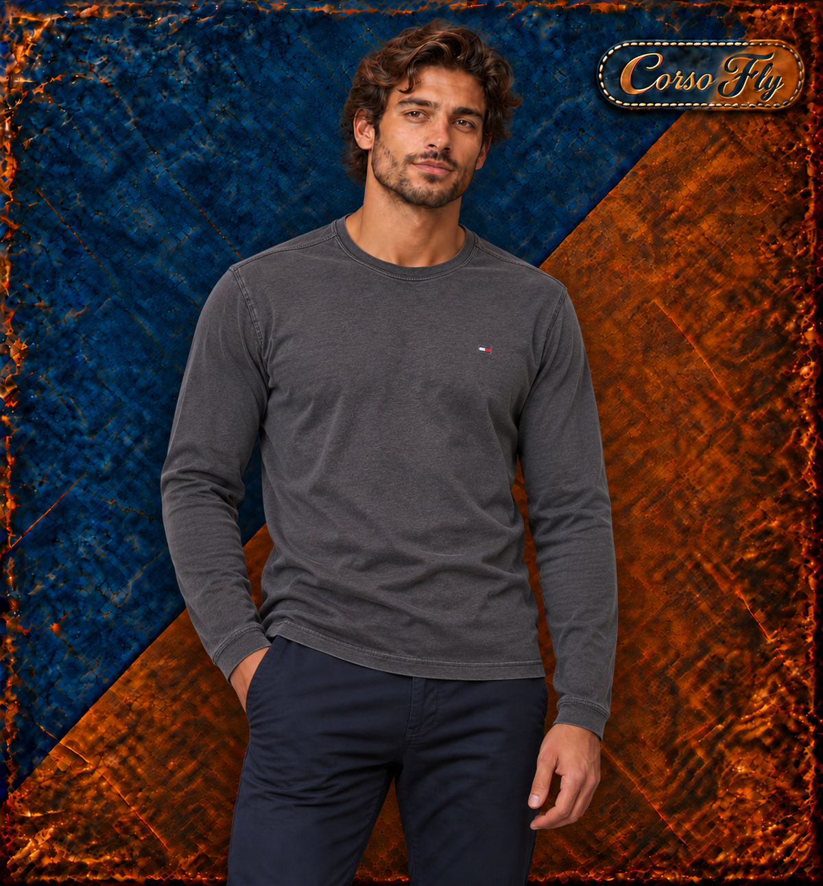 Vista indossata illustrativa Tommy Jeans M antracite