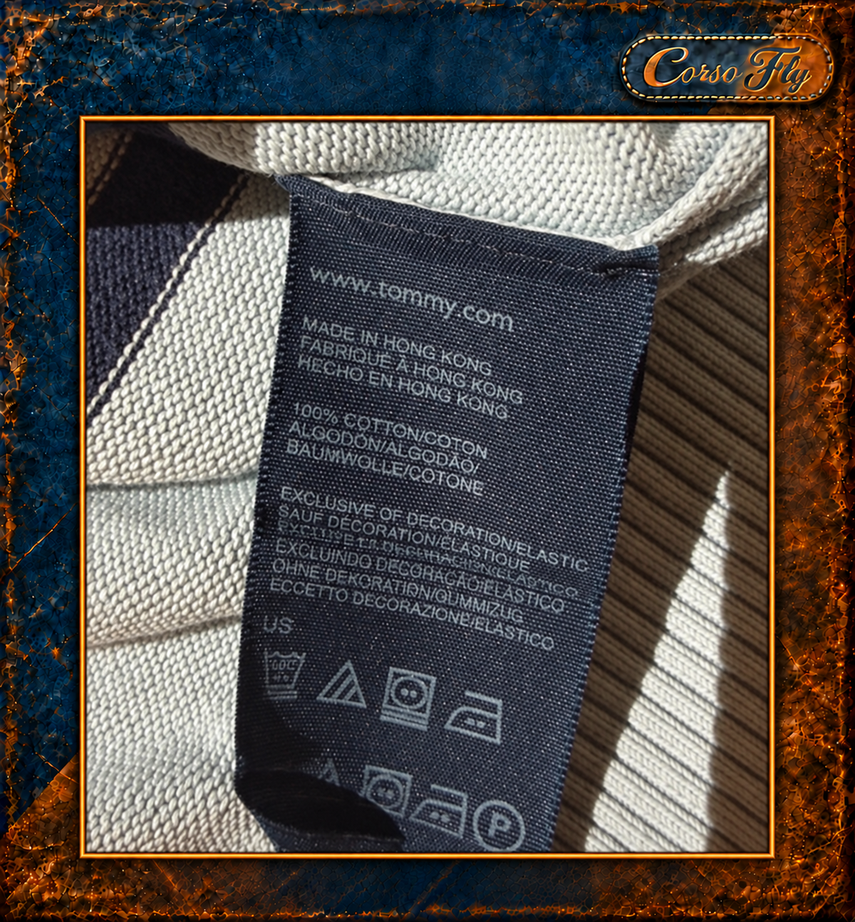 Etichetta composizione 100% cotone