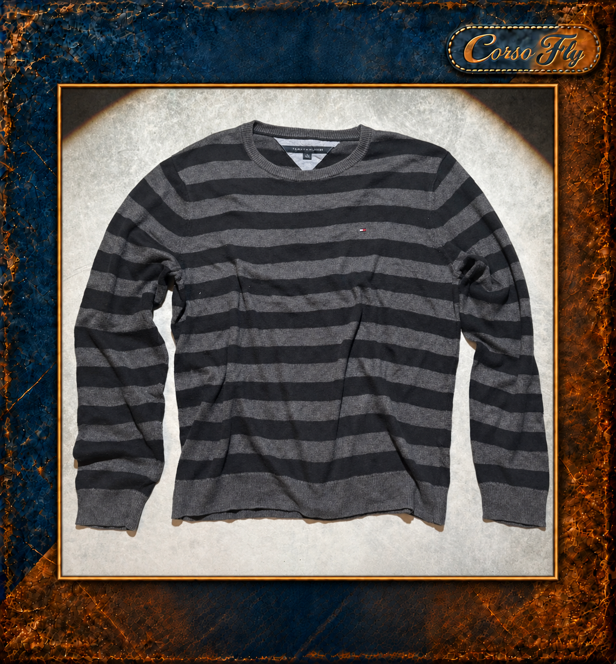 Tommy Hilfiger XL righe grigie nere — foto del capo 1 — Corso Fly