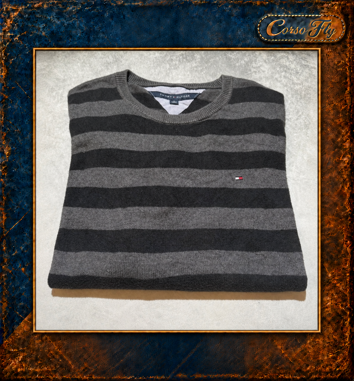 Tommy Hilfiger XL righe grigie nere — foto del capo 3 — Corso Fly