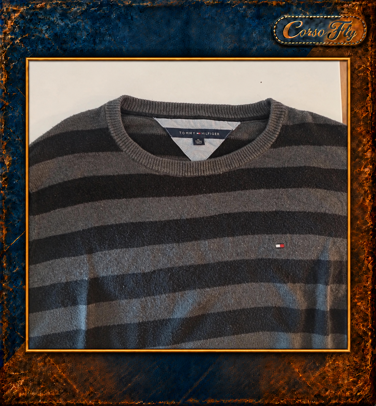Tommy Hilfiger XL righe grigie nere — foto del capo 4 — Corso Fly