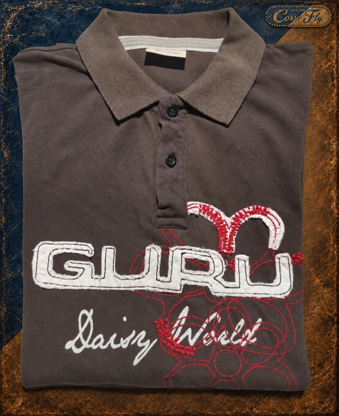 Etichetta interna originale della polo Guru