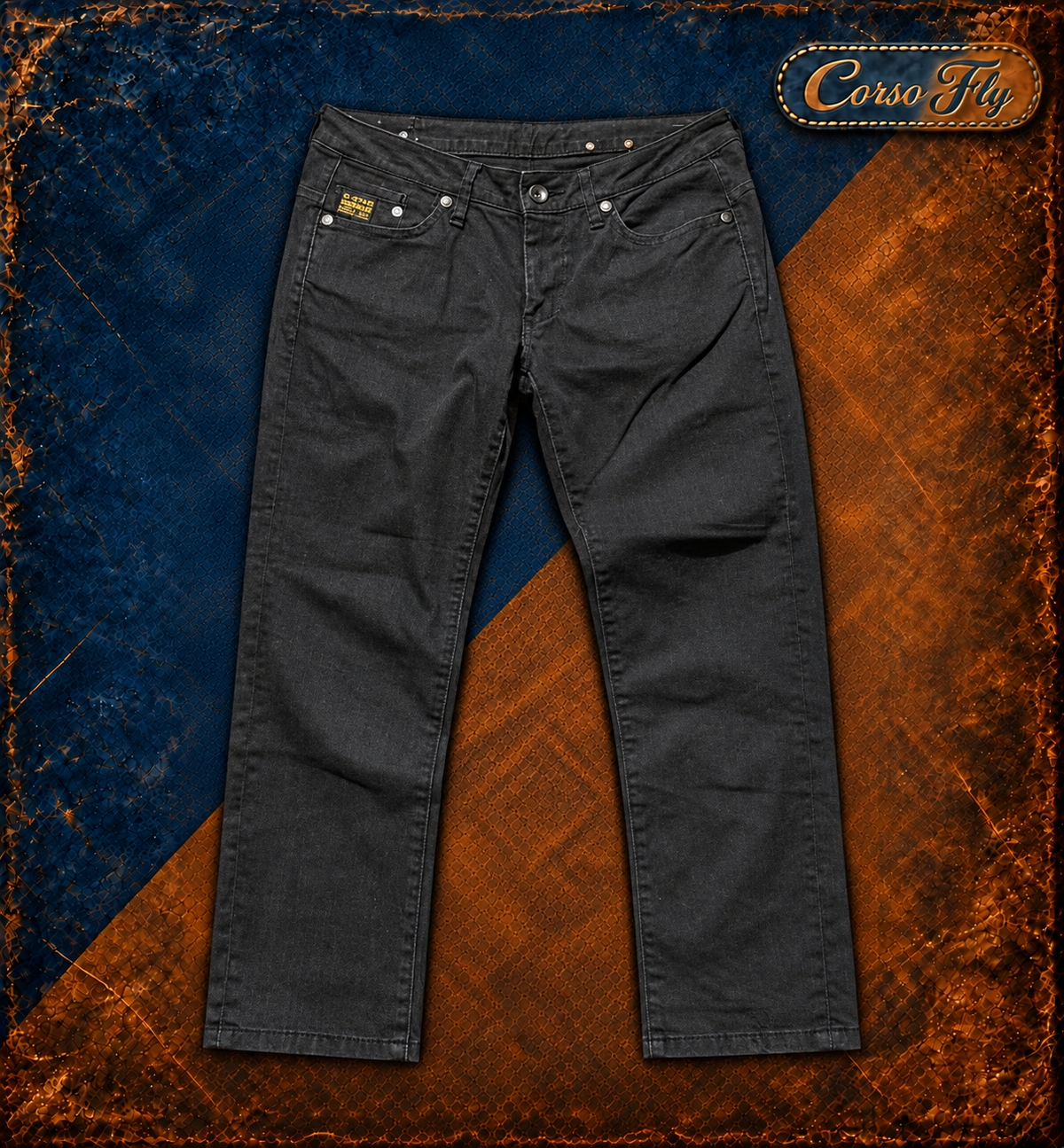 Jeans G-Star Raw neri vista frontale