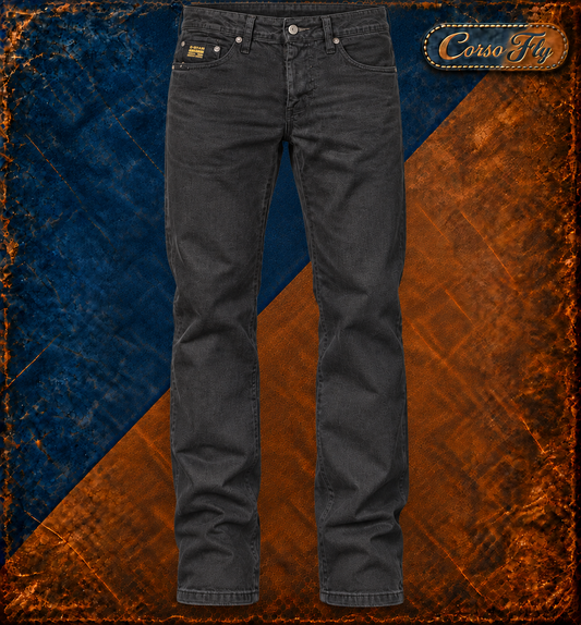 G-Star Raw jeans uomo W32 neri denim — primo piano dalla vita agli orli