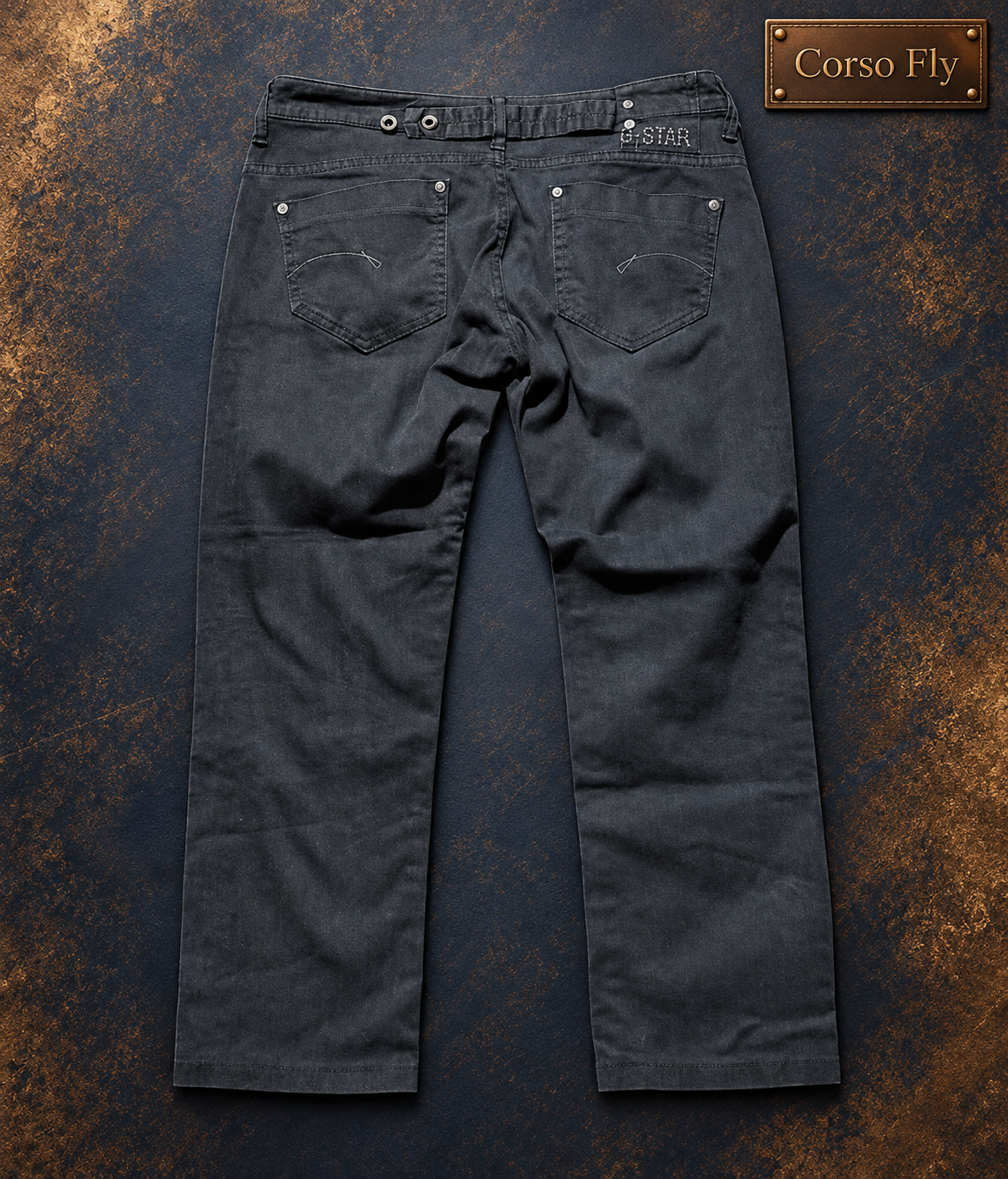Jeans G-Star Raw neri vista posteriore