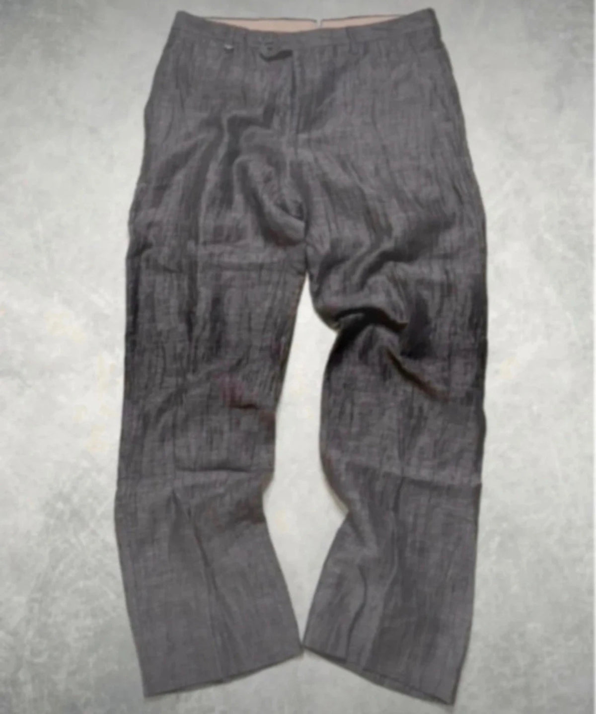 Guess by Marciano pantaloni uomo 50 lino grigio - foto reale 1