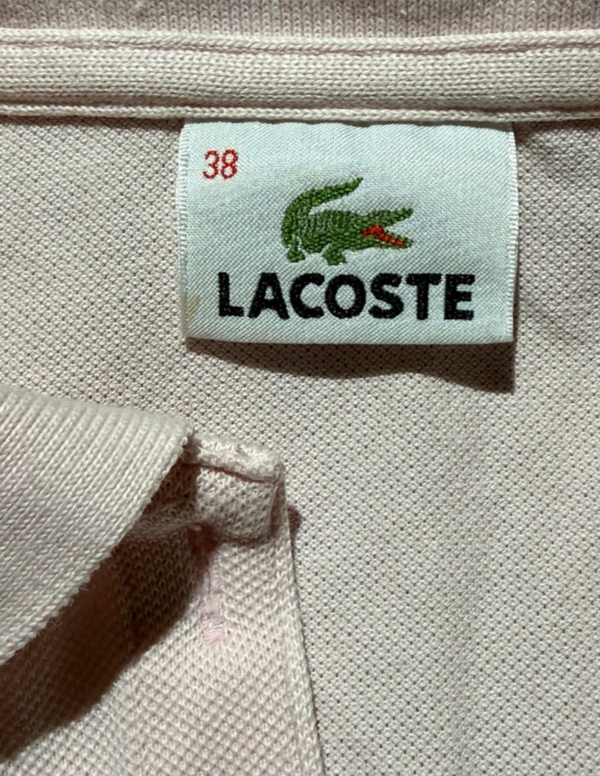 Polo Lacoste donna rosa taglia 38 - etichetta taglia