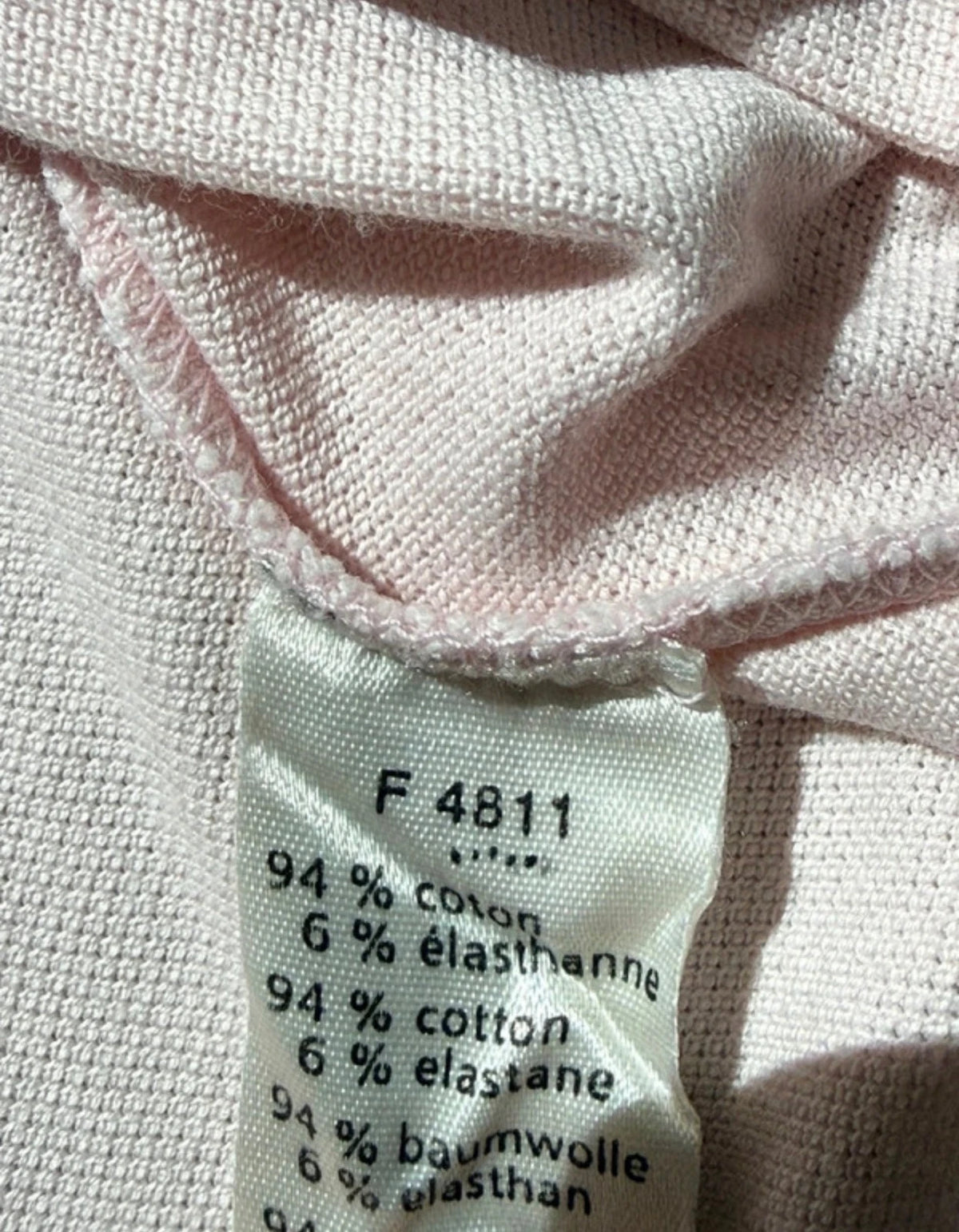 Polo Lacoste donna rosa taglia 38 - composizione