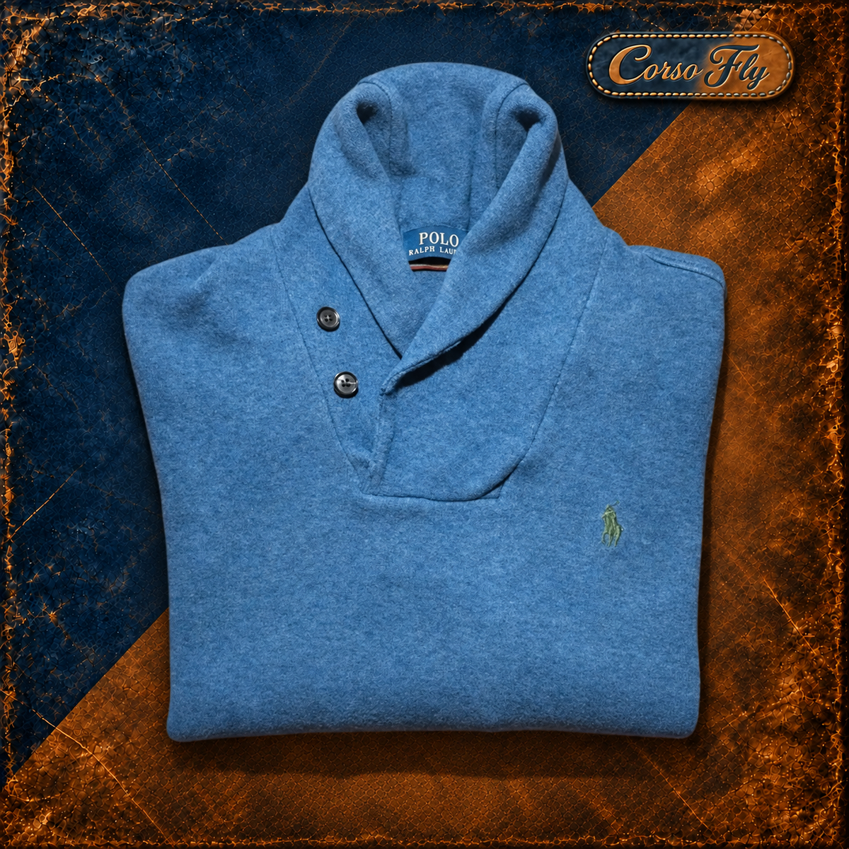 Polo Ralph Lauren maglione uomo blu - dettaglio 1 Corso Fly