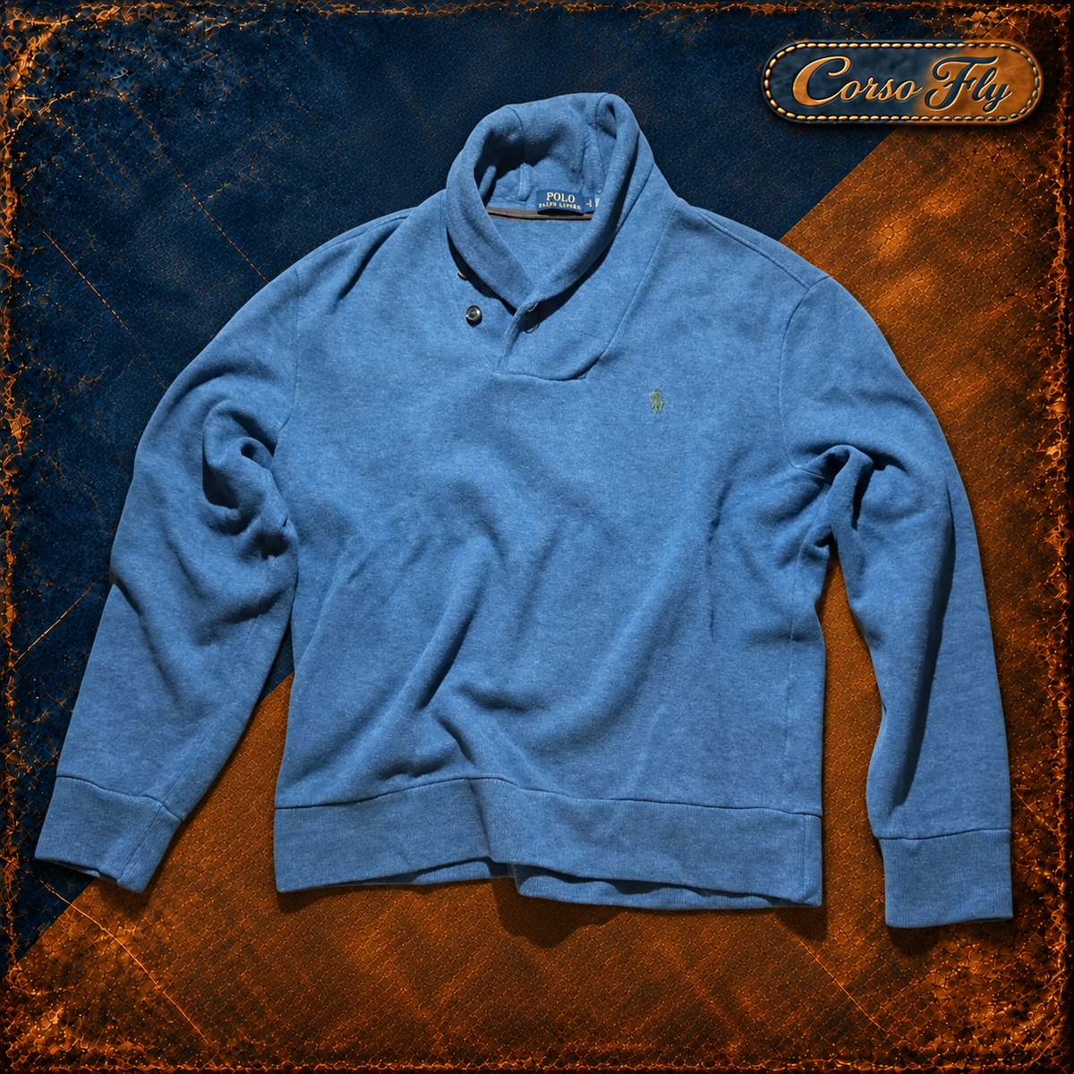 Polo Ralph Lauren maglione uomo blu - dettaglio 2 Corso Fly