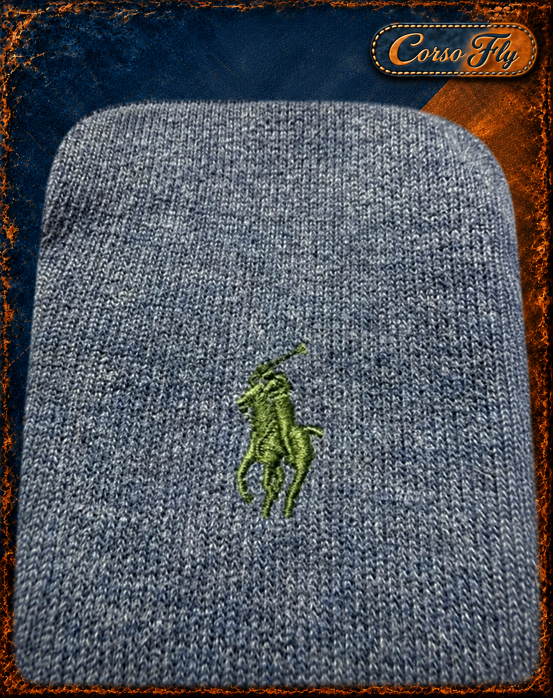 Polo Ralph Lauren maglione uomo blu - dettaglio logo Corso Fly