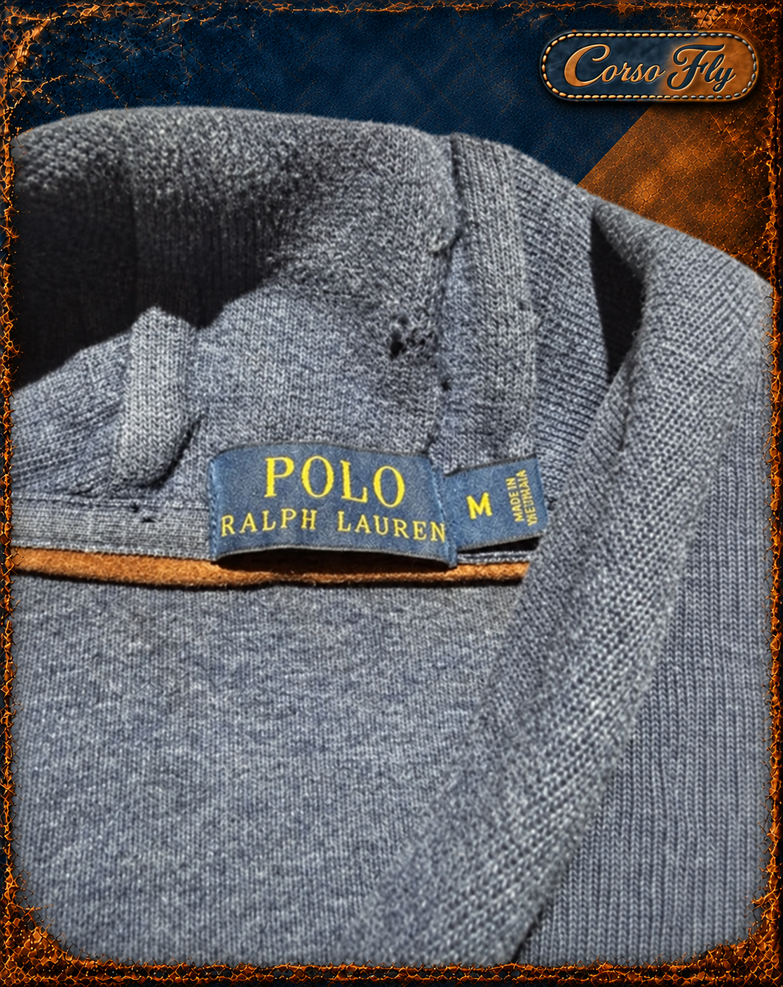 Polo Ralph Lauren maglione uomo blu - etichetta e condizioni Corso Fly
