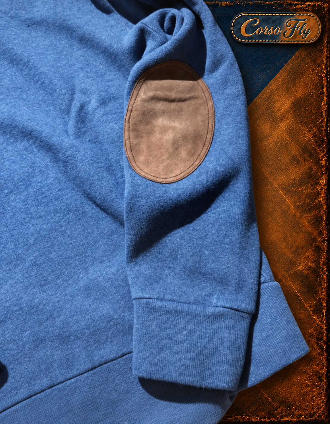 Polo Ralph Lauren maglione uomo blu - toppa e manica Corso Fly