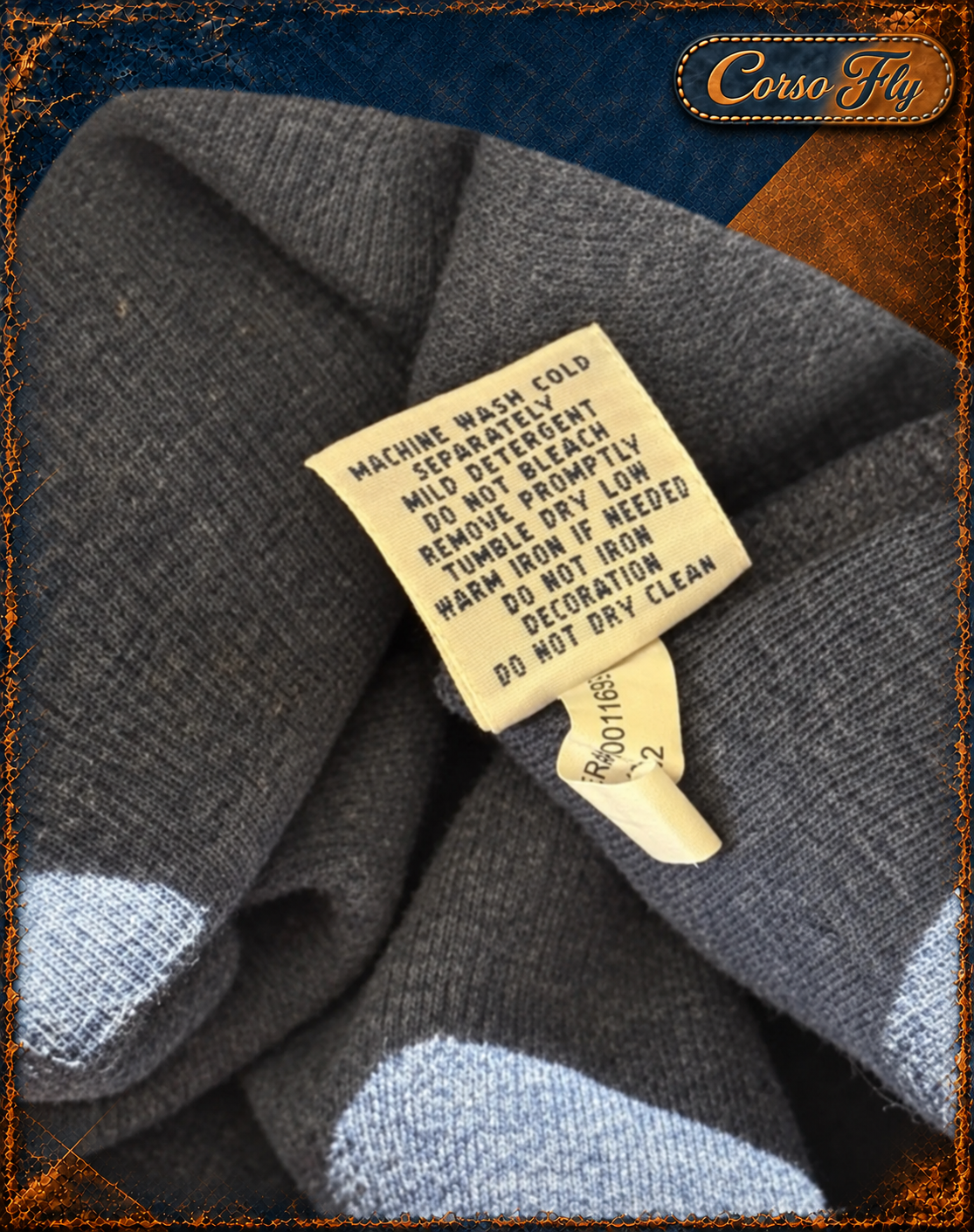 Polo Ralph Lauren maglione uomo blu - istruzioni lavaggio Corso Fly