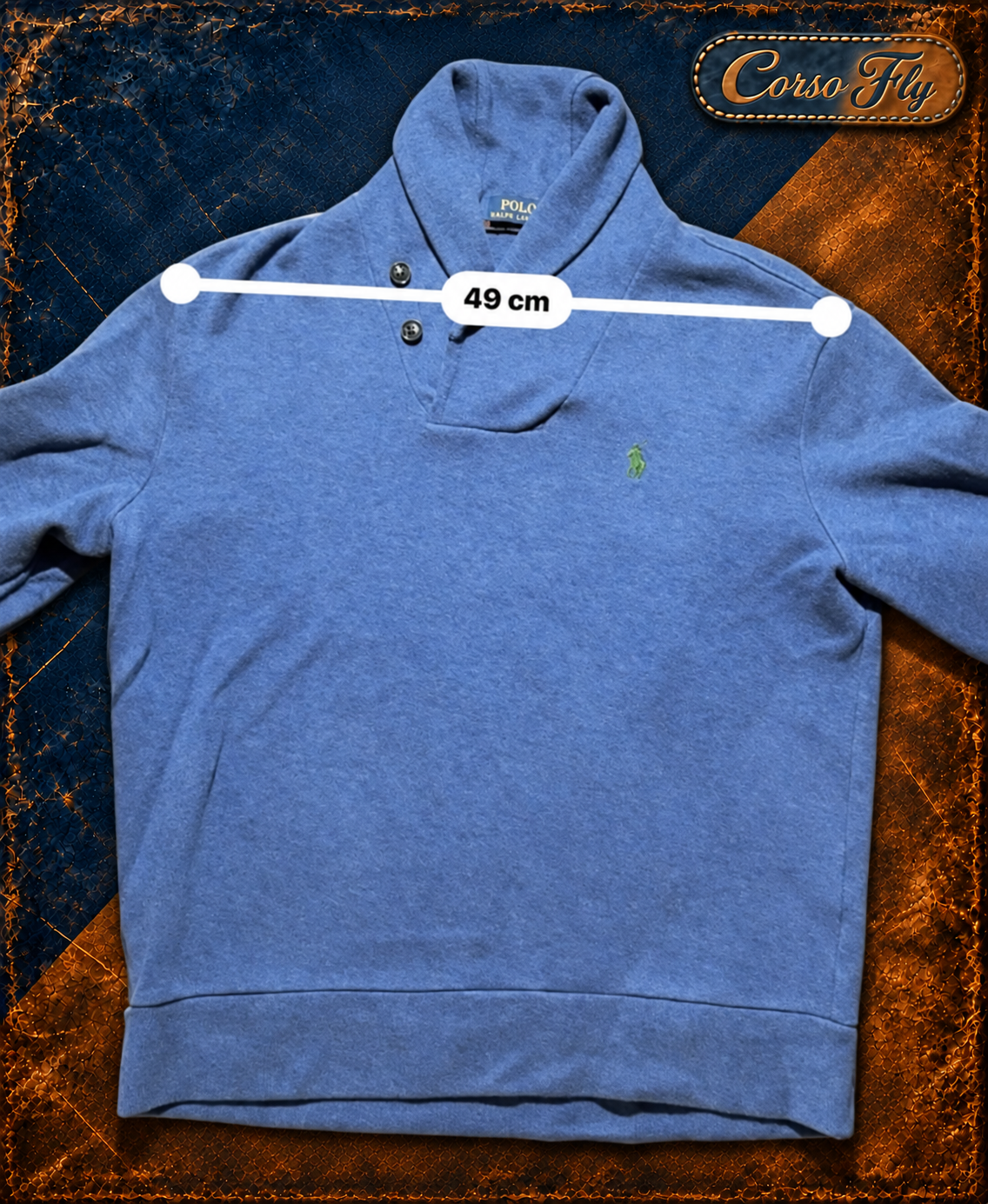 Polo Ralph Lauren maglione uomo blu - misura spalle 49 cm Corso Fly