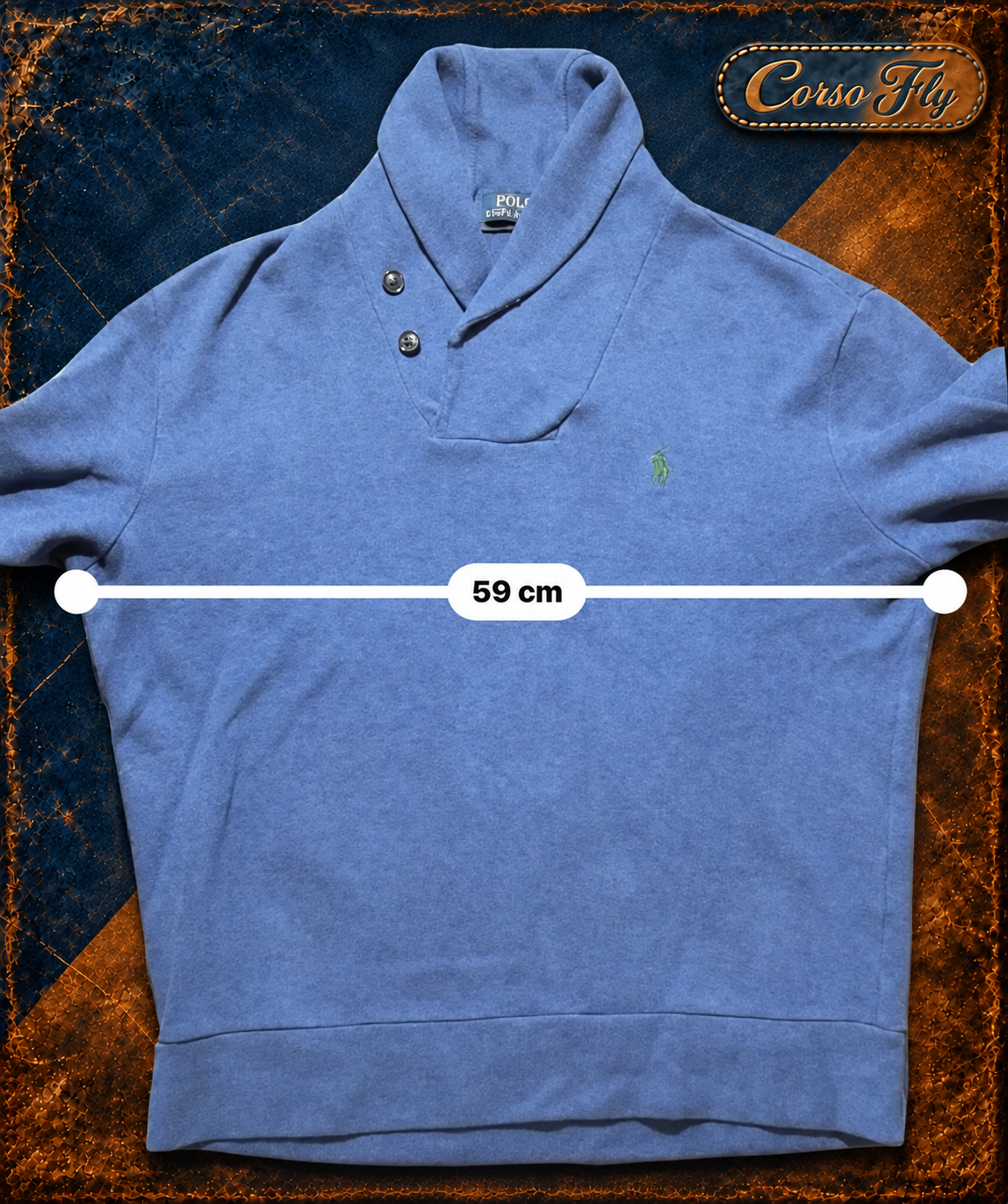 Polo Ralph Lauren maglione uomo blu - misura torace 59 cm Corso Fly