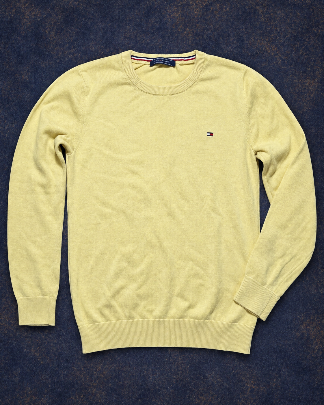 Maglione Tommy Hilfiger giallo chiaro fronte