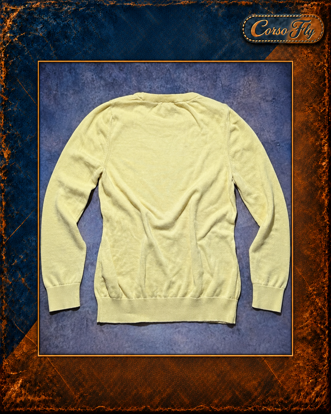 Maglione Tommy Hilfiger giallo chiaro retro