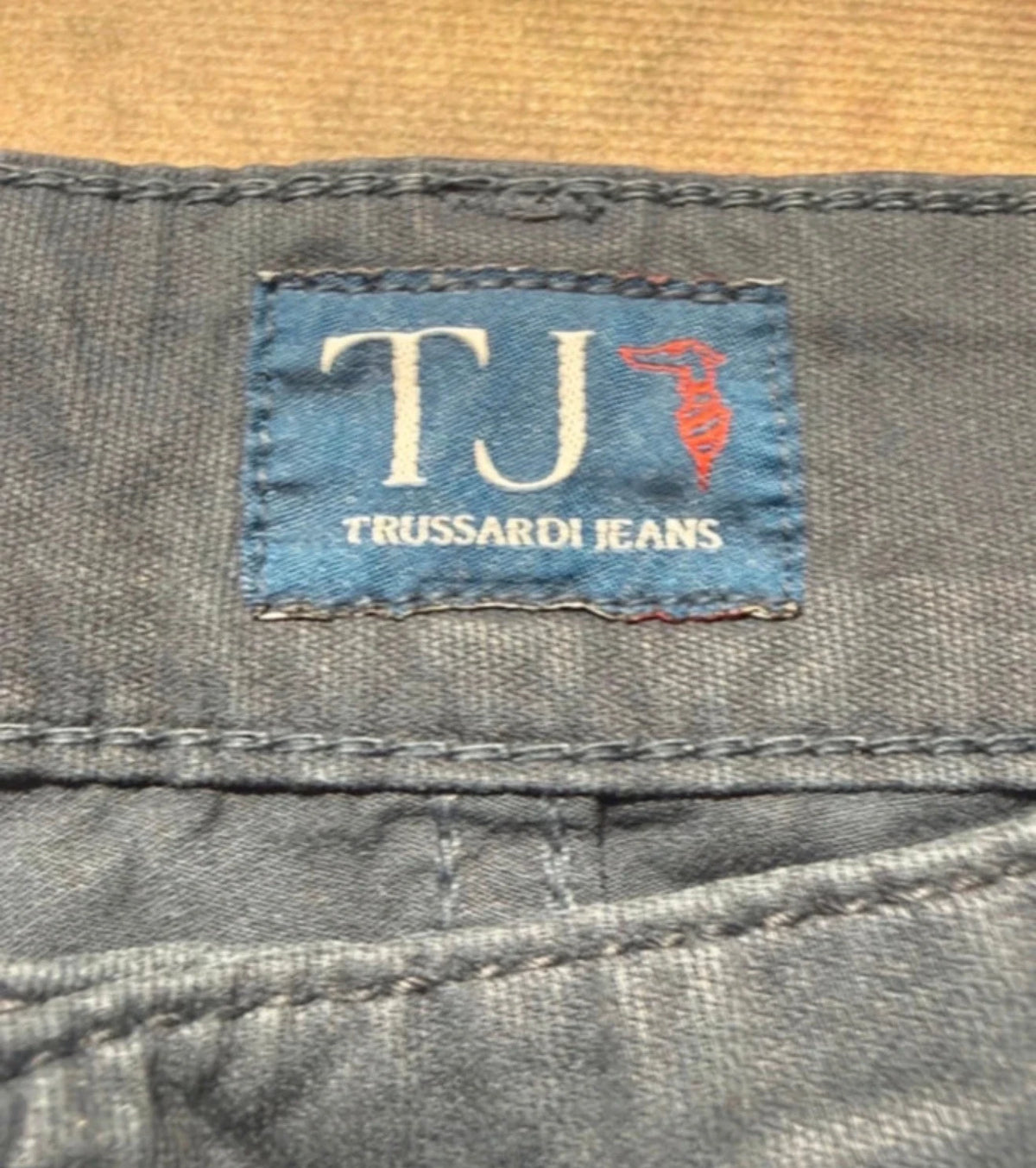 Etichetta Trussardi Jeans pantaloni uomo taglia 52